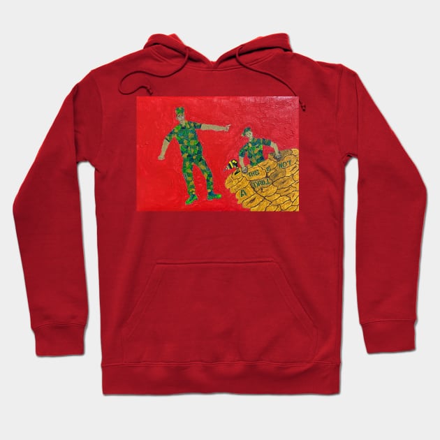 This is not a drill Hoodie by Paintees